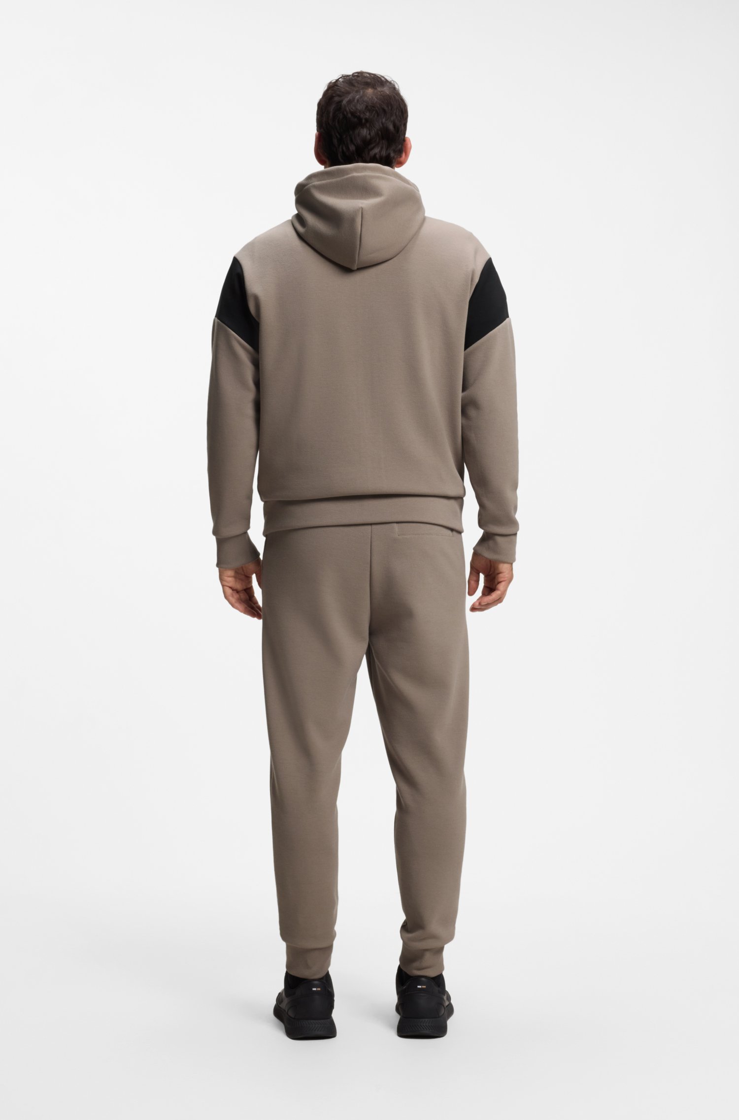 Boss Tracksuit set in cotton-blend piqué t-shirts herr – bild 3