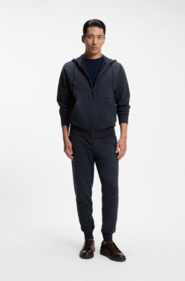 Boss Cotton-wool blend trousers with Alcantara details casual byxor herr – bild 2