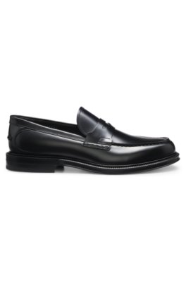 Boss Brush-off leather college loafers made in Italy herr – bild 3