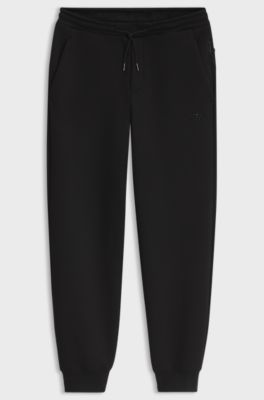 Porsche x BOSS Pantaloni della tuta in jersey elasticizzato con logo, Nero