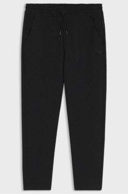 Porsche x BOSS tracksuit bottoms with Pasha pattern, Black