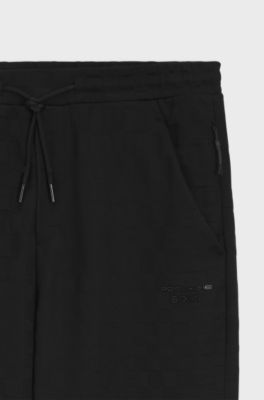 Porsche x BOSS Pantaloni della tuta con motivo Pasha, Nero
