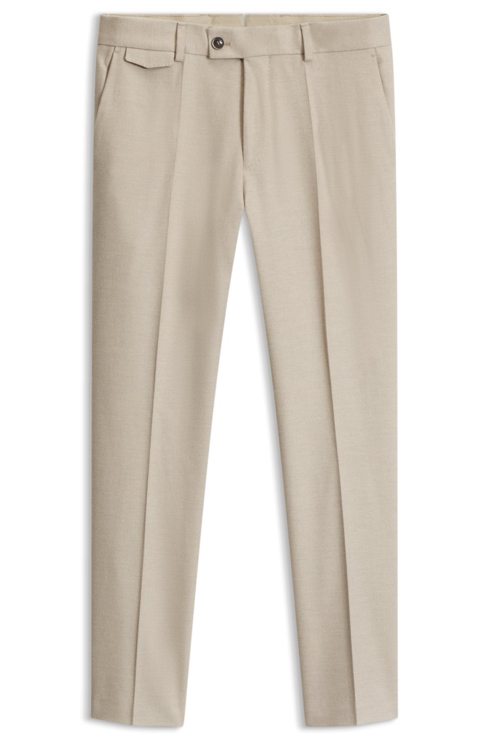 Tapered-fit trousers in Italian cotton with cashmere