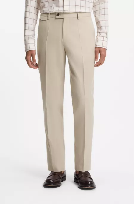 Tapered-Fit Hose aus italienischer Baumwolle mit Kaschmir