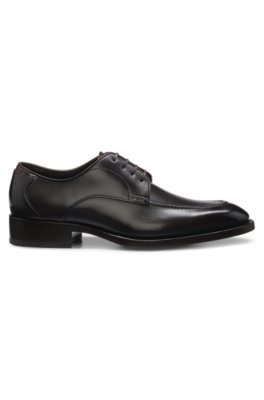 Boss Brushed-leather Derby shoes with leather sole finskor herr – bild 3