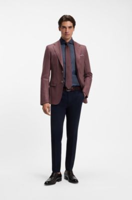 Brushed-leather Derby shoes with leather sole, Dark Brown