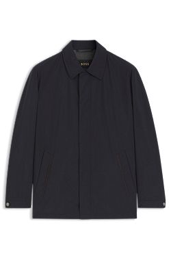 Padded jacket in peached technical fabric