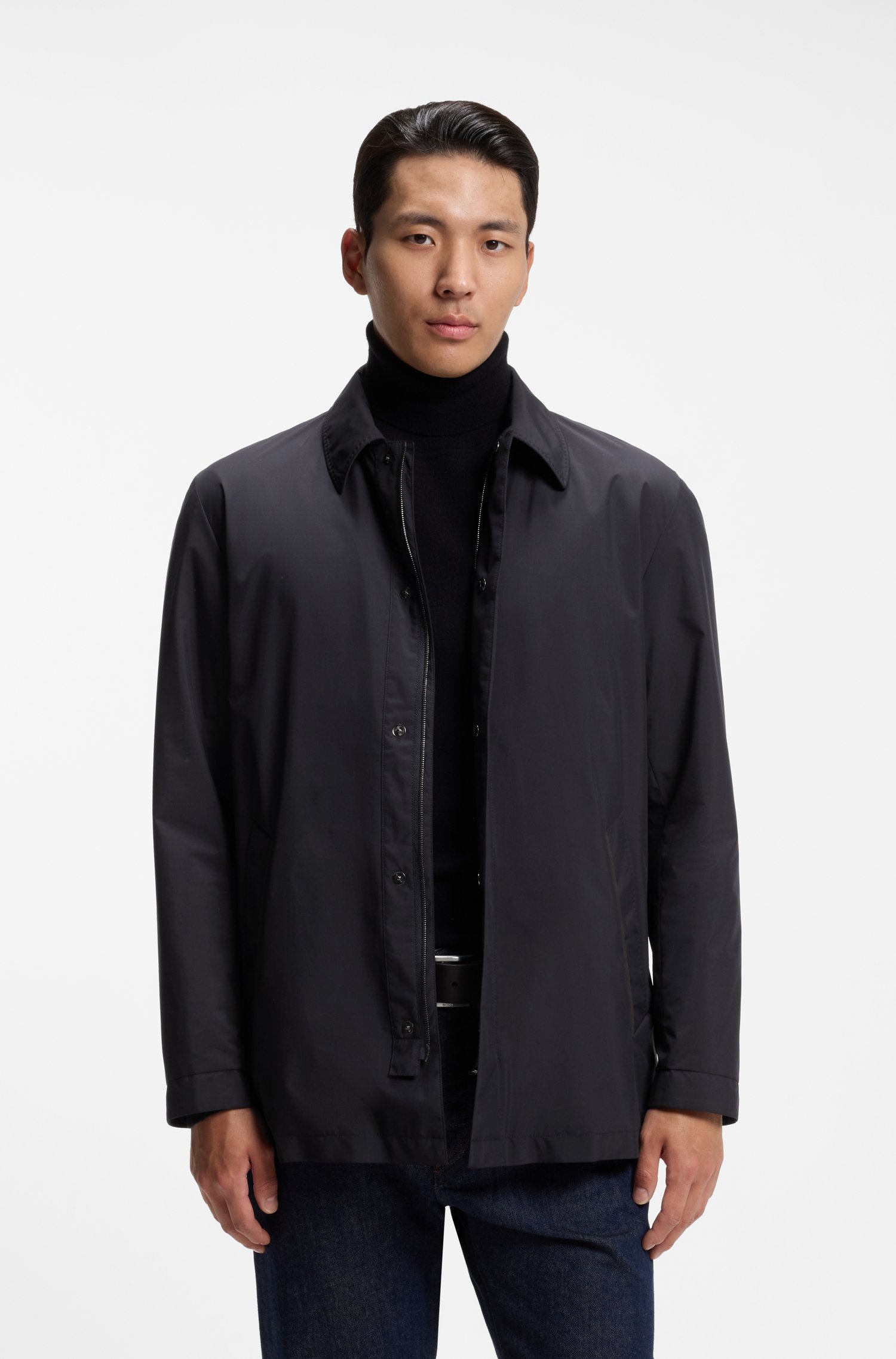 Boss Padded jacket in peached technical fabric jackor herr