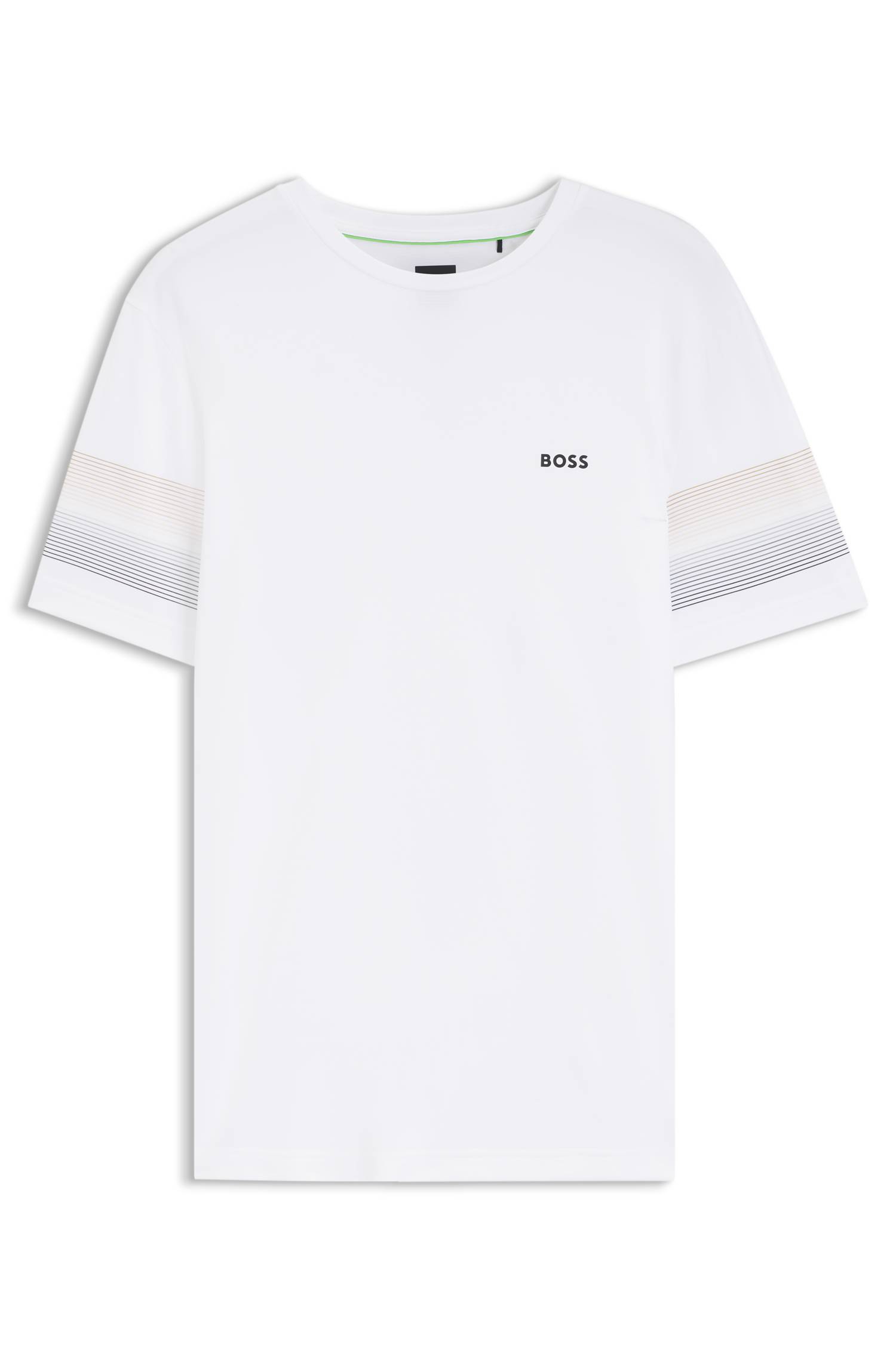 Boss Active slim-fit T-shirt with sleeve stripes herr – bild 4