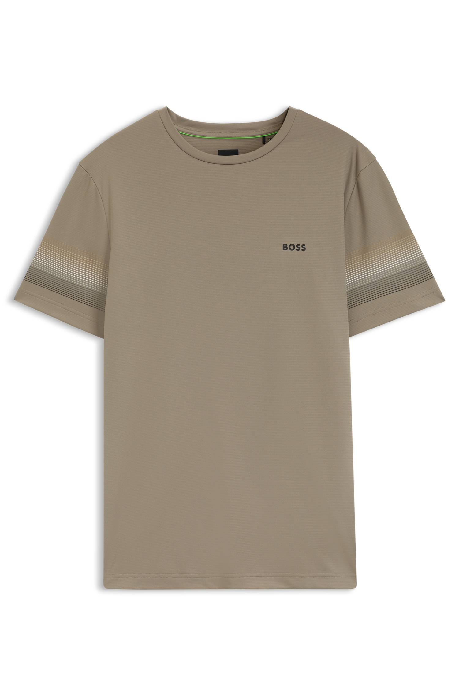Boss Active slim-fit T-shirt with sleeve stripes herr – bild 4