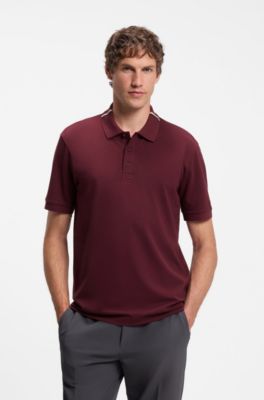 Active polo avec gestion de l&rsquo;humidit&eacute;, Rouge sombre