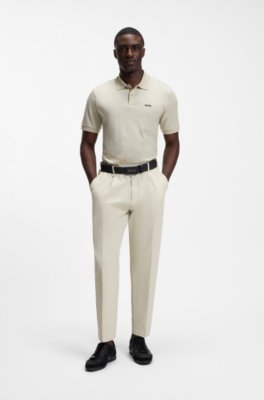 Boss Pima-cotton polo shirt with placed print pikéer herr – bild 2
