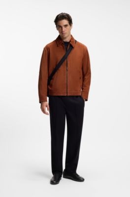 BOSS x ASTON MARTIN trainers in leather, Black