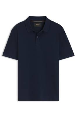 Knit polo shirt in two-tone cotton 4