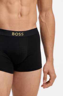 Boss Gift-boxed three-pack of stretch-cotton trunks boxerkalsong herr – bild 3