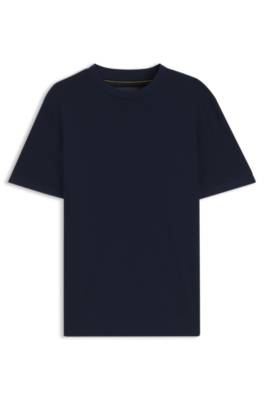 Boss Cotton T-shirt with two-tone piqué structure herr – bild 4