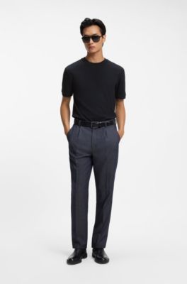 Cotton-blend T-shirt, Dark Blue