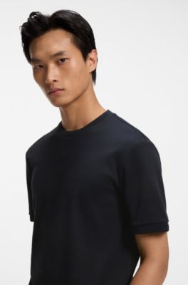 Cotton-blend T-shirt, Dark Blue