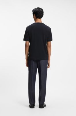 Cotton-blend T-shirt, Dark Blue