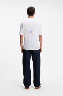 Hugo Cotton T-shirt with graphic print herr – bild 3