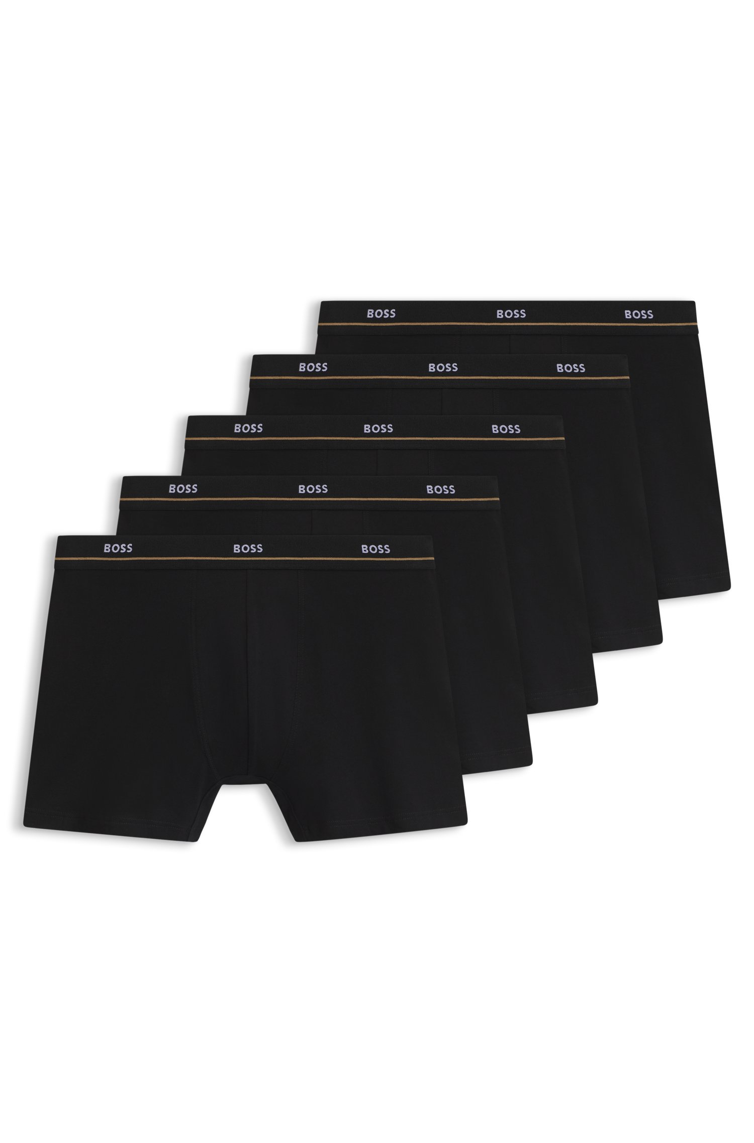 Boss Five-pack stretch-cotton boxer briefs kalsonger herr