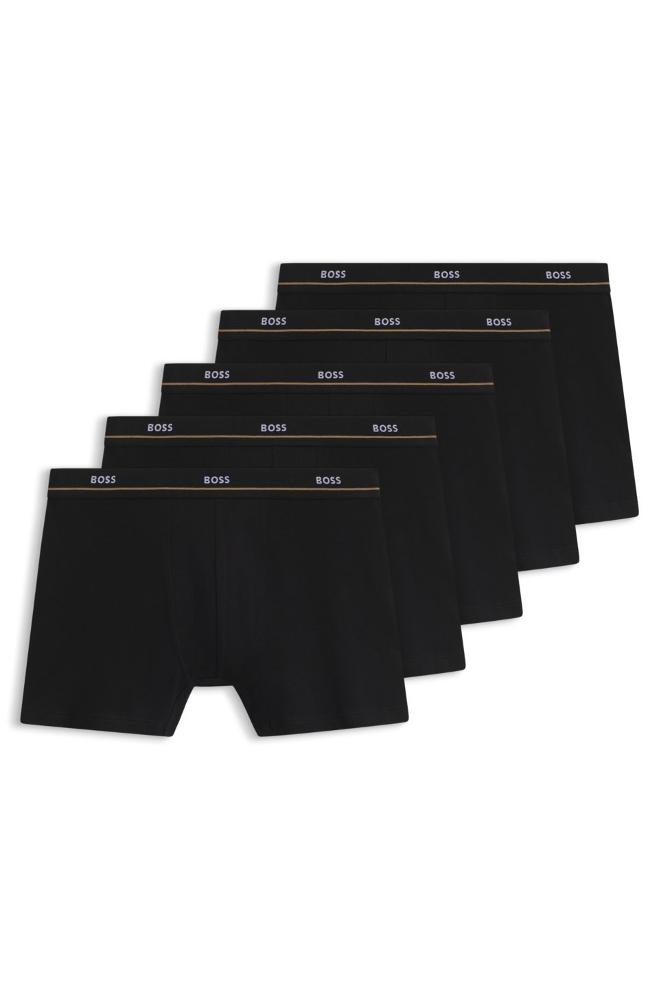 Five-pack stretch-cotton boxer briefs