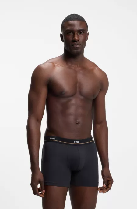 Five-pack of stretch-cotton boxer briefs