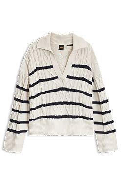 Cable-knit sweater