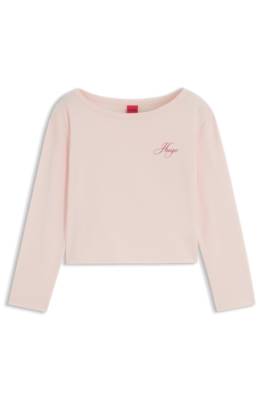 Hugo Long-sleeved pyjama top with logo print pyjamas dam – bild 4