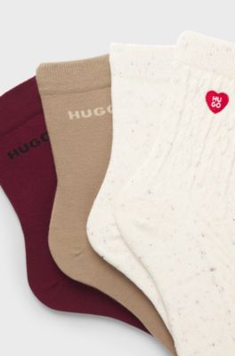 Four-pack of business socks in varied designs, Assorted-Pre-Pack