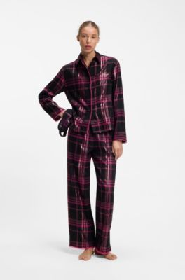 Gift-boxed pyjama set with matching eye mask, Pink