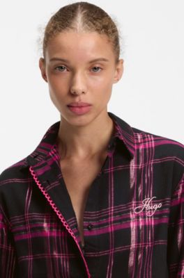 Gift-boxed pyjama set with matching eye mask, Pink