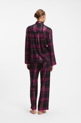 Gift-boxed pyjama set with matching eye mask, Pink