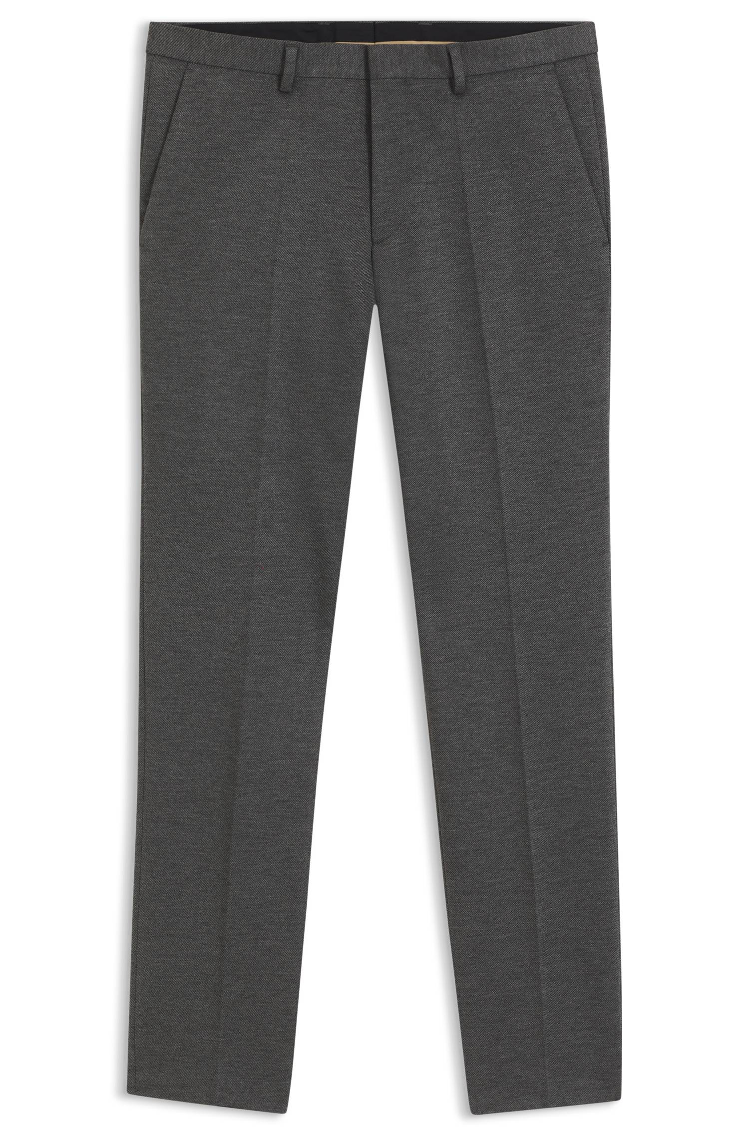 Hugo Melange extra-slim-fit trousers in stretch wool byxor herr – bild 4