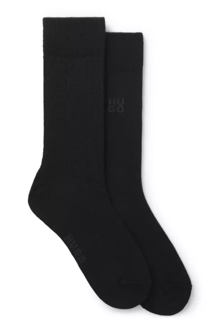 Lot de deux paires de chaussettes mi-mollet