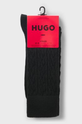 Two-pack of regular-length socks, Black