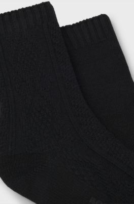 Two-pack of regular-length socks, Black