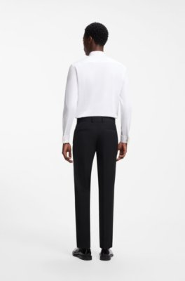 Hugo Slim-fit evening shirt in stretch cotton smokingskjortor herr – bild 3