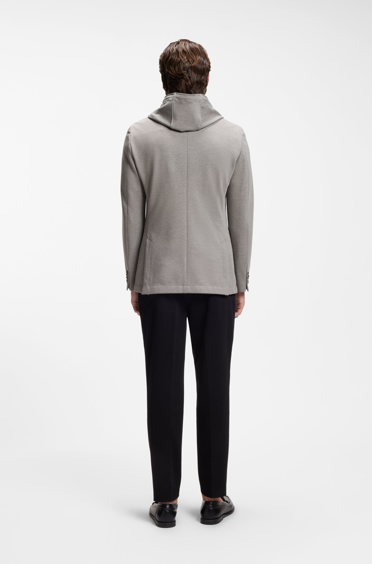 Boss Slim-fit jacket with inner hoodie herr – bild 2