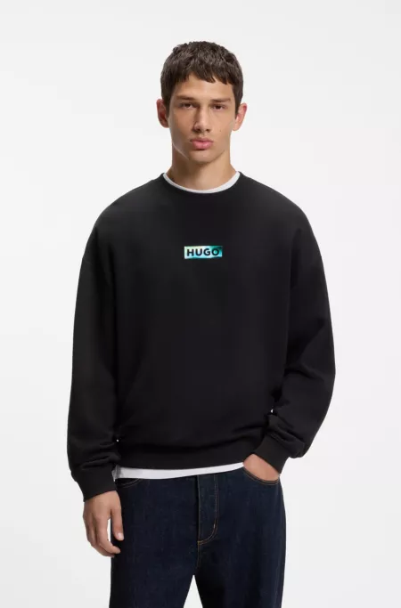 Cotton-terry sweatshirt with graphic print