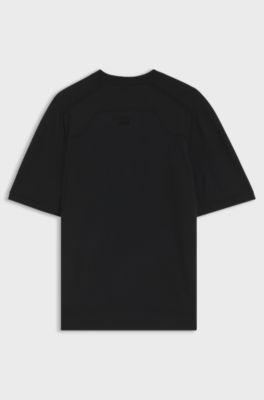 Porsche x BOSS Signatuur-editie gebreid T-shirt, Zwart