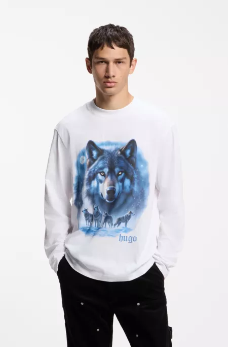 Cotton T-shirt with graphic print