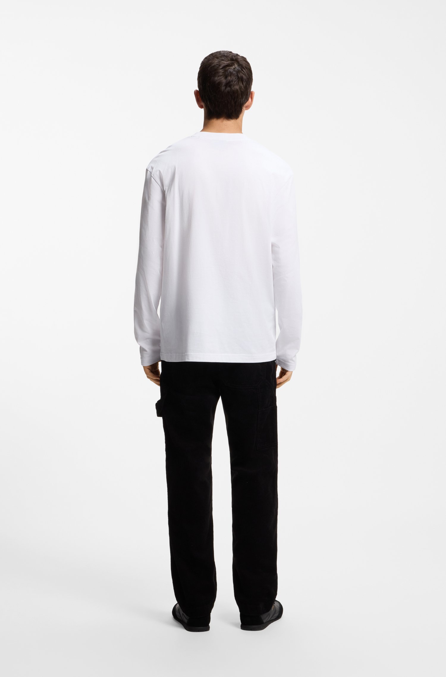 Hugo Cotton T-shirt with graphic print herr – bild 3
