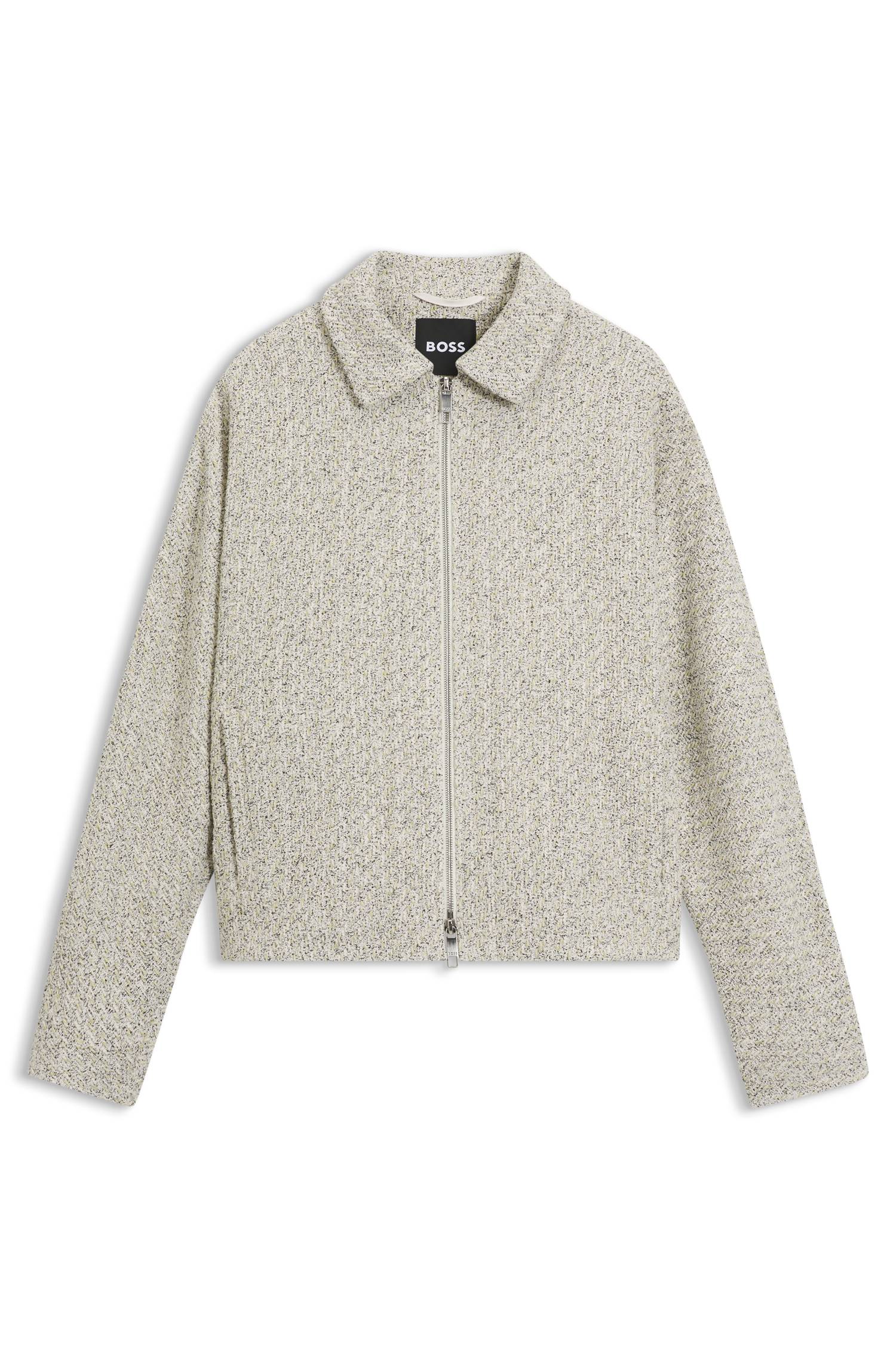 Boss Regular-fit blazer in two-tone tweed dam – bild 4
