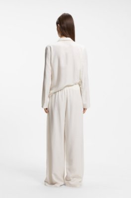 Hugo Straight-leg pyjama bottoms in rhinestone satin pyjamas dam – bild 3
