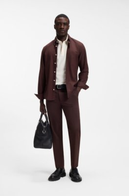 Regular-fit polo shirt in structured cotton piqué 2