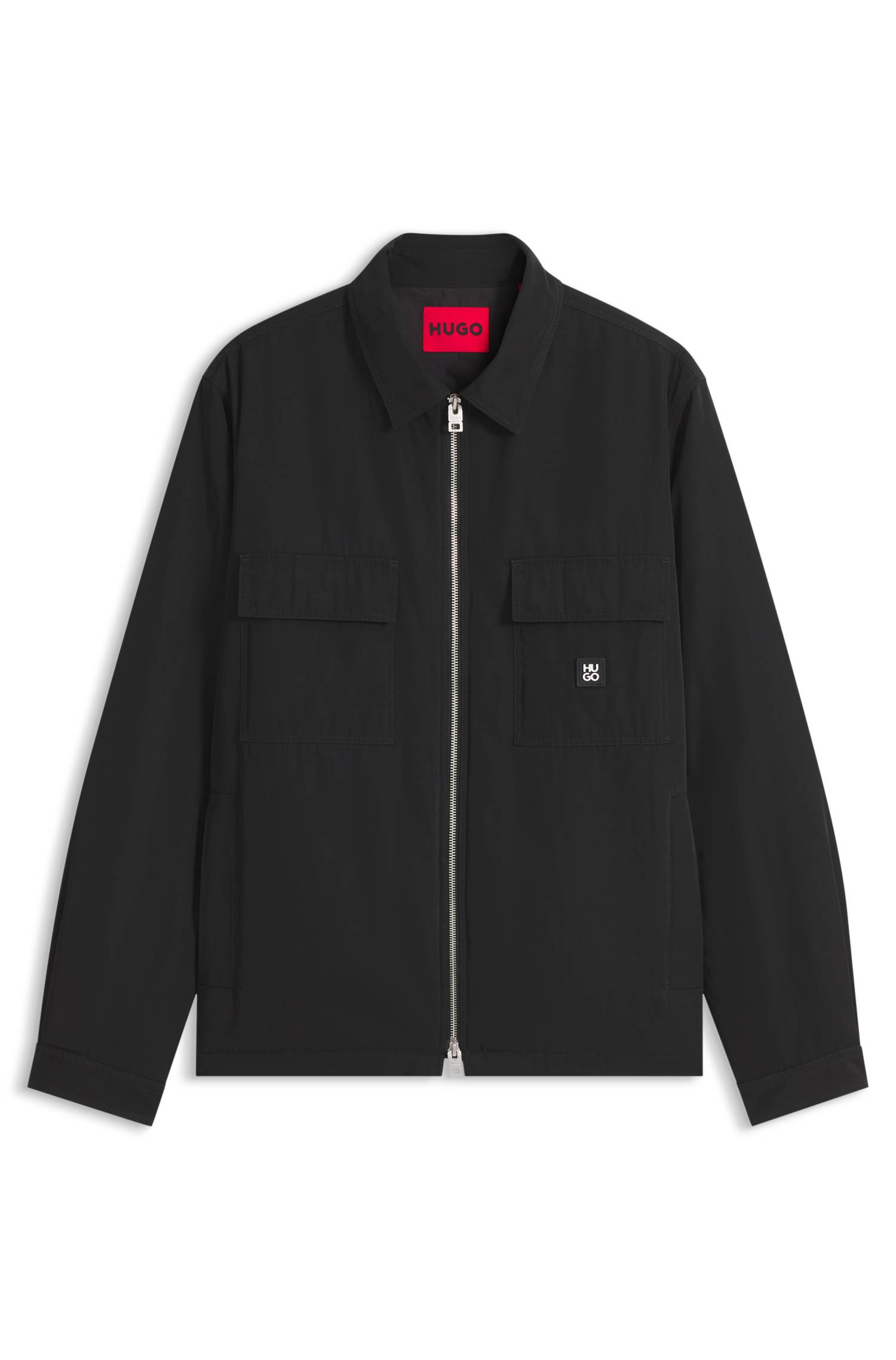 Hugo Oversized-fit overshirt in water-repellent canvas skjortor & blusar herr – bild 4
