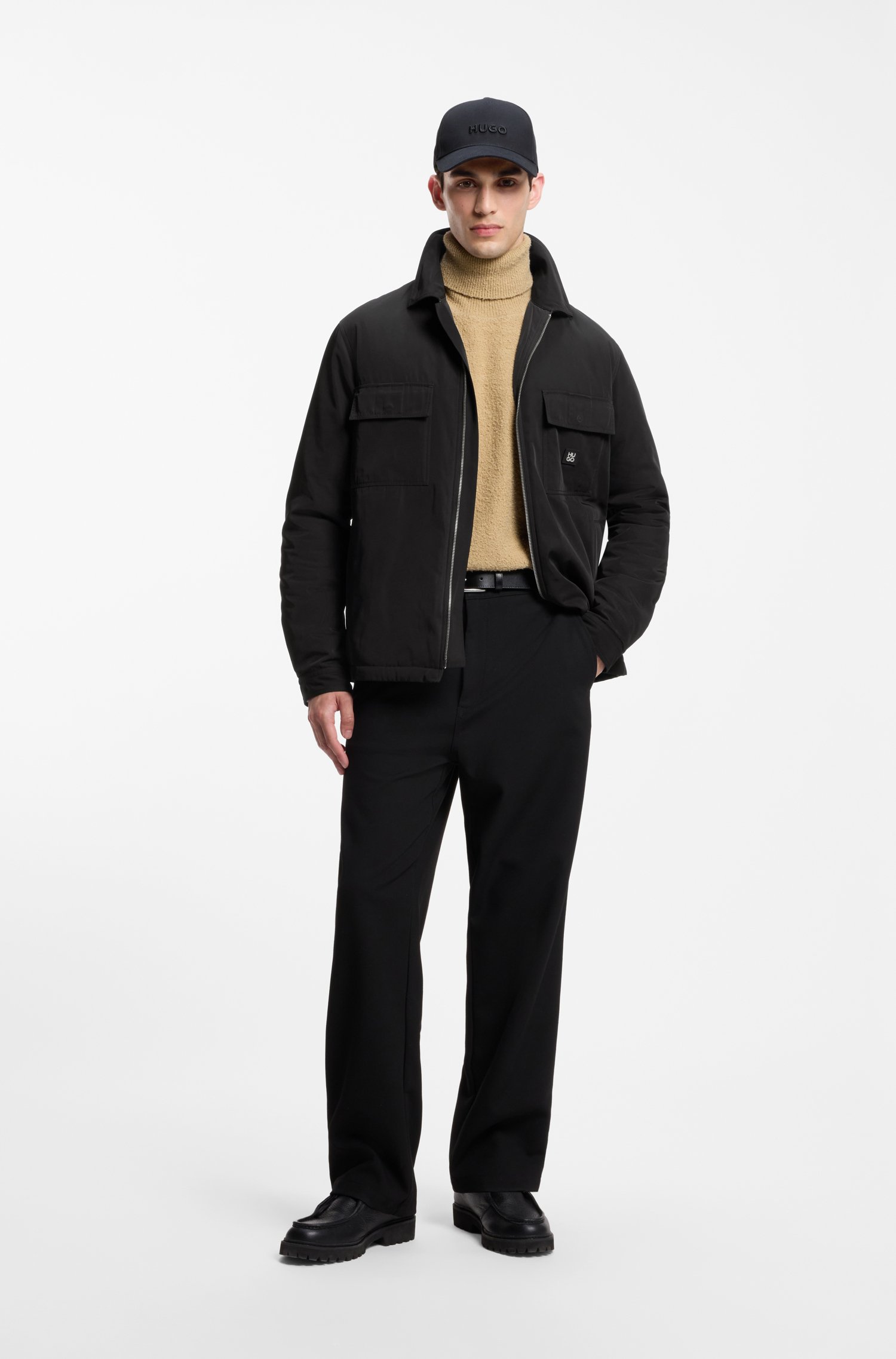 Hugo Oversized-fit overshirt in water-repellent canvas skjortor & blusar herr – bild 2