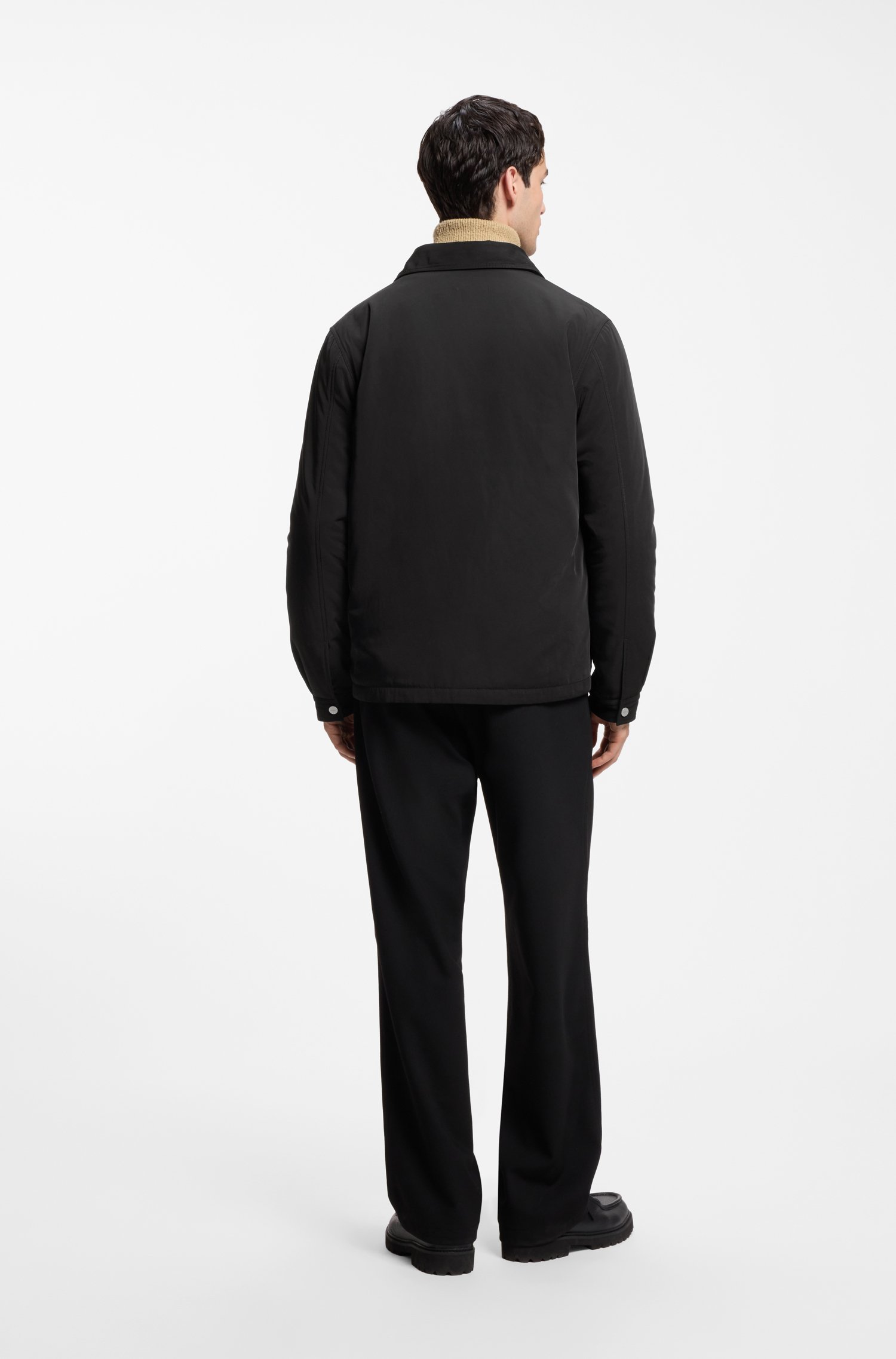 Hugo Oversized-fit overshirt in water-repellent canvas skjortor & blusar herr – bild 3