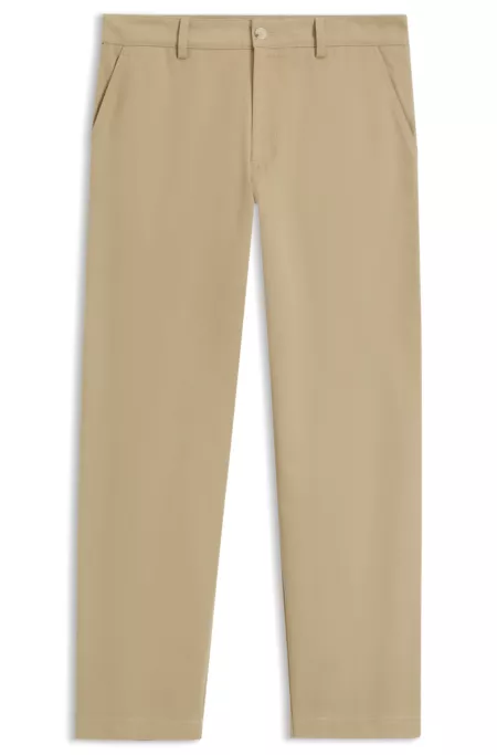 BOSS BY BECKHAM relaxed-fit chinos in cotton twill
